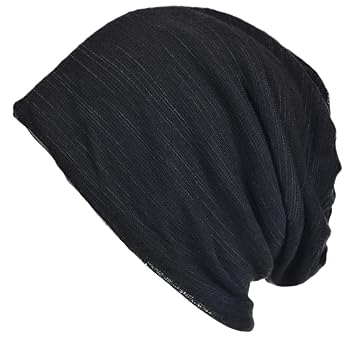 Men Slouch Hollow Beanie Thin Summer Cap Skullcap B018h